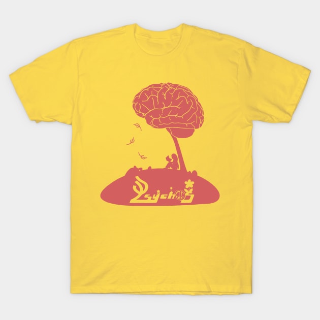 PsychOS Brain Tree T-Shirt by TheOuterLinux